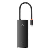 Baseus Lite 5-Port USB Type-C HUB dokkoló állomás, fekete