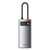 Baseus Metal Gleam 4-in-1 USB Type-C HUB dokkoló állomás, szürke