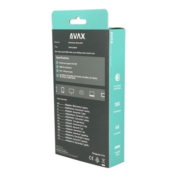 AVAX AV901 PRIME Display - Display 2.1/40Gbps 16K/60Hz AV kábel - 2m