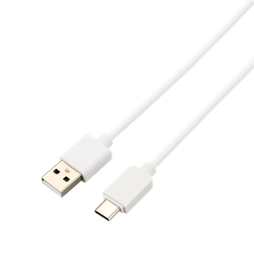 AVAX CB103W PURE USB A-Type C kábel, 2.1A, fehér - 1m