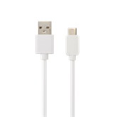 AVAX CB103W PURE USB A-Type C kábel, 2.1A, fehér - 1m