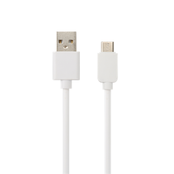 AVAX CB103W PURE USB A-Type C kábel, 2.1A, fehér - 1m