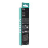 AVAX CB103W PURE USB A-Type C kábel, 2.1A, fehér - 1m