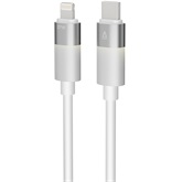 KAB AVAX CB315 GLOWY 27W USB-C - Lightning gyorstöltő kábel, fehér - 2m