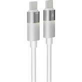 AVAX CB317 GLOWY 60W USB-C gyorstöltő kábel, fehér - 2m