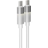 AVAX CB317 GLOWY 60W USB-C gyorstöltő kábel, fehér - 2m