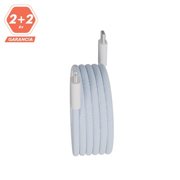 AVAX CB611LB MAGNETY 27W USB-C - LIGHTNING mágneses gyorstöltő kábel, fonott, világoskék - 1m
