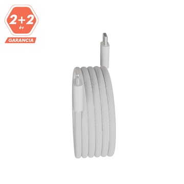 AVAX CB611W MAGNETY 27W USB-C - LIGHTNING mágneses gyorstöltő kábel, fonott, fehér - 1m