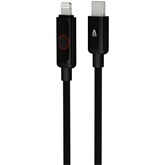 KAB AVAX CB650 PULSEY 27W USB-C – Lightning gyorstöltő kábel, fonott, szürke - 0.5m