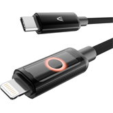 AVAX CB650 PULSEY 27W USBC–Lightning fonott töltőkábel, szürke - 0.5m