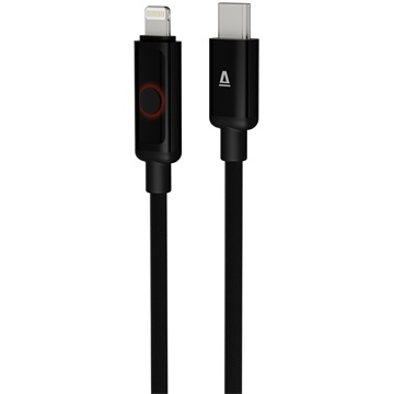 AVAX CB651 PULSEY 27W USBC–Lightning fonott töltőkábel, szürke - 1m