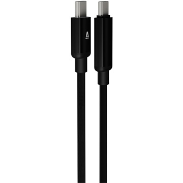 AVAX CB654 PULSEY 60W USB-C gyorstöltő kábel, fonott, szürke - 1m