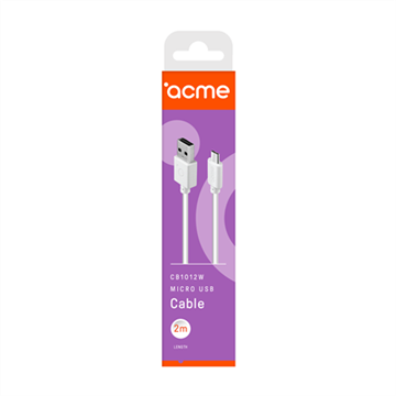 Acme CB1012W micro USB kábel - 2m
