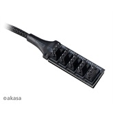 Akasa - Flexa FP5H - 5x 4pin PWM ventilátor kábel - 30cm - AK-CBFA08-30BK