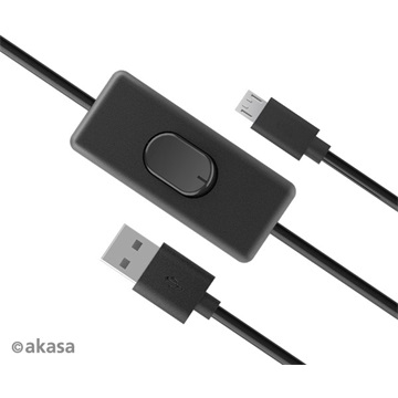 Akasa - USB 2.0 Type-A to Micro-B  átalakító - 150 cm - AK-CBUB58-15BK
