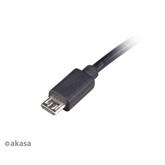 Akasa - USB 2.0 Type-A to Micro-B  átalakító - 150 cm - AK-CBUB58-15BK