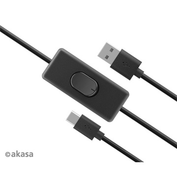 Akasa - USB 2.0 Type-A to Type-C  átalakító - 150 cm - AK-CBUB57-15BK