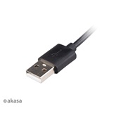 Akasa - USB 2.0 Type-A to Type-C  átalakító - 150 cm - AK-CBUB57-15BK