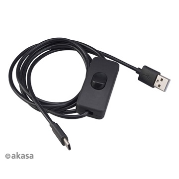 Akasa - USB 2.0 Type-A to Type-C  átalakító - 150 cm - AK-CBUB57-15BK