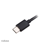 Akasa - USB 2.0 Type-A to Type-C  átalakító - 150 cm - AK-CBUB57-15BK