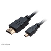Akasa 4K HDMI > Micro HDMI kábel - 2m - AK-CBHD20-15BK