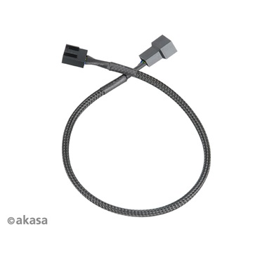 Akasa 4pin PWM apa-anya ventilátor hosszabbító kábel - Quad pack - 30cm - AK-CBFA01-KT04