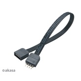 Akasa 4pin RGB LED apa-anya világítást hosszabbító kábel - 50 cm - AK-CBLD01-50BK