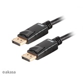 Akasa Displayport kábel - 2m - AK-CBDP21-20BK