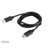 Akasa Displayport kábel - 2m - AK-CBDP21-20BK