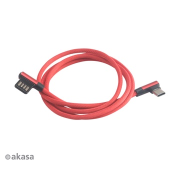 Akasa Dual Reversible USB Type-A to Type-C Charging & Sync cable -  AK-CBUB40-10RD