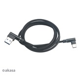 Akasa Right Angle USB Type-A to Type-C Charging & Sync cable -  AK-CBUB39-10BK