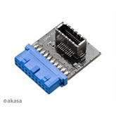 Akasa - USB3.1 - 19-pin motherboard header - AK-CBUB51-BK