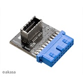 Akasa - USB3.1 - 19-pin motherboard header - AK-CBUB51-BK