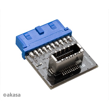 Akasa - USB3.1 - 19-pin motherboard header - AK-CBUB51-BK