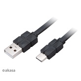 Akasa USB 2.0 Type-C - Type-A Charging & Sync - 30cm - AK-CBUB43-03BK