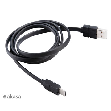 Akasa USB 2.0 Type-C - Type-A Charging & Sync - 30cm - AK-CBUB43-03BK