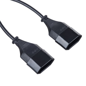 Akyga AK-RD-05A Y-alakú tápkábel, 1,2 m, fekete