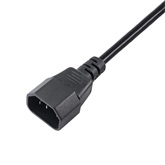 Akyga AK-PC-03A Extension tápkábel toldó C13/C14 - 1,8 m