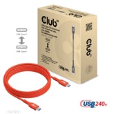 Club3D USB2 Type-C Bi-Directional USB-IF Certified Cable, Data 480Mb, PD 240W(48V/5A) EPR M/M 2m - 6.56ft