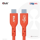 Club3D USB2 Type-C Bi-Directional USB-IF Certified Cable, Data 480Mb, PD 240W(48V/5A) EPR M/M 2m - 6.56ft