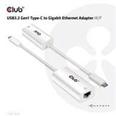 Club3D USB3.2 Gen1 Type-C to Gigabit Ethernet Adapter M/F