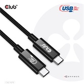 Club3D USB4 Gen3x2 Type-C Bi-Directional USB-IF Certified Cable 8K60Hz, Data 40Gbps, PD 240W(48V/5A) EPR M/M
