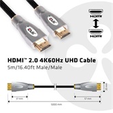 Club3D High Speed HDMI 2.0 4K60Hz UHD kábel - 5m