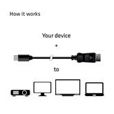 Club3D MiniDisplayPort to DisplayPort 1.4 HBR3 8K60Hz kábel M/M - 2m bidirectional