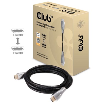Club3D Premium High Speed HDMI 2.0 4K60Hz UHD kábel - 1m