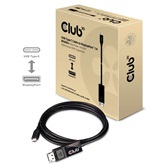 Club3D USB TYPE C TO DP 1.4 8K60HZ HDR  1.8M kábel