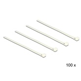 Delock 18639 kioldható kábelkötegelő 200db/cs - 150x7,2mm - Fehér