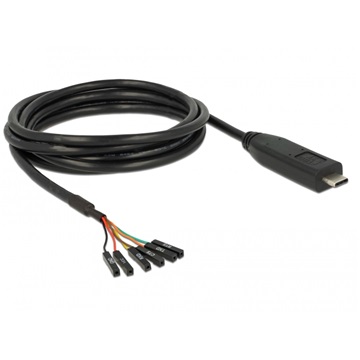 Delock 63946 USB-C 2.0 M > LVTTL 3.3V 6 pin pin header female konverter - 2m