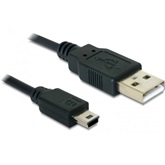 Delock 82396 USB 2.0-A - USB mini-B 5pin apa/apa kábel - 0,7m