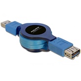 Delock 82649 USB 3.0 visszatekerhető hosszabbító kábel - 1m